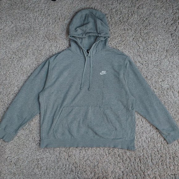 Nike Other - Vintage Nike Hoodie Mens XL Gray Sweatshirt Embroidered Swoosh